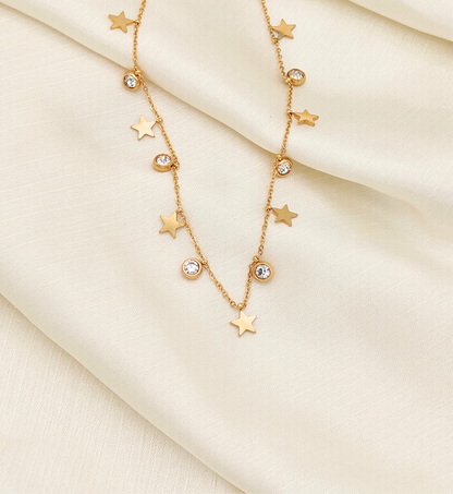 Starry Nights Gold Necklace