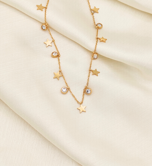 Starry Nights Gold Necklace
