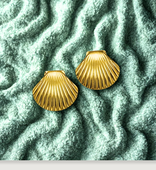 Golden Shell Earrings