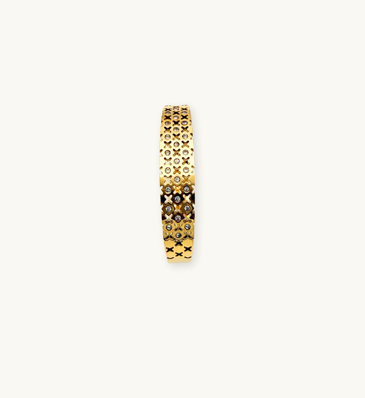 Textured Gold Bangle Bracelet