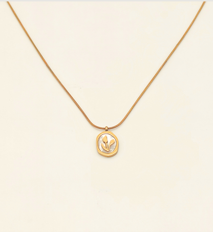 Floral Silhouette Pendant