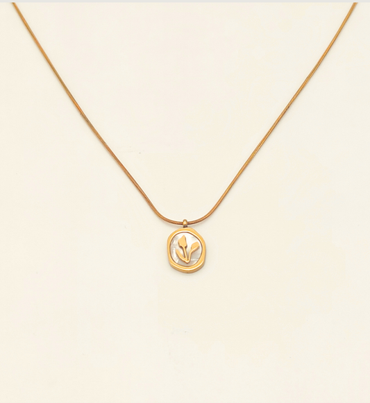 Floral Silhouette Pendant