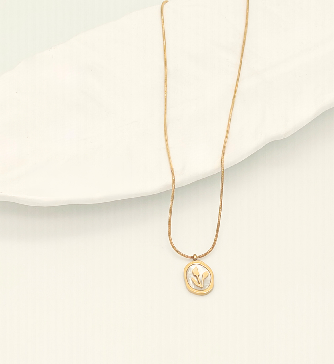 Floral Silhouette Pendant