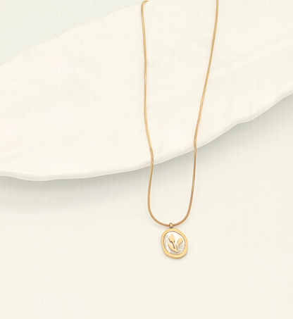 Floral Silhouette Pendant