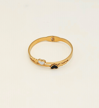 Triple Heart Gold Bracelet