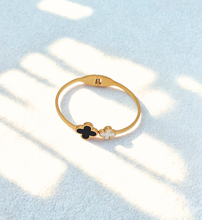 Dual Clover Gold Bracelet