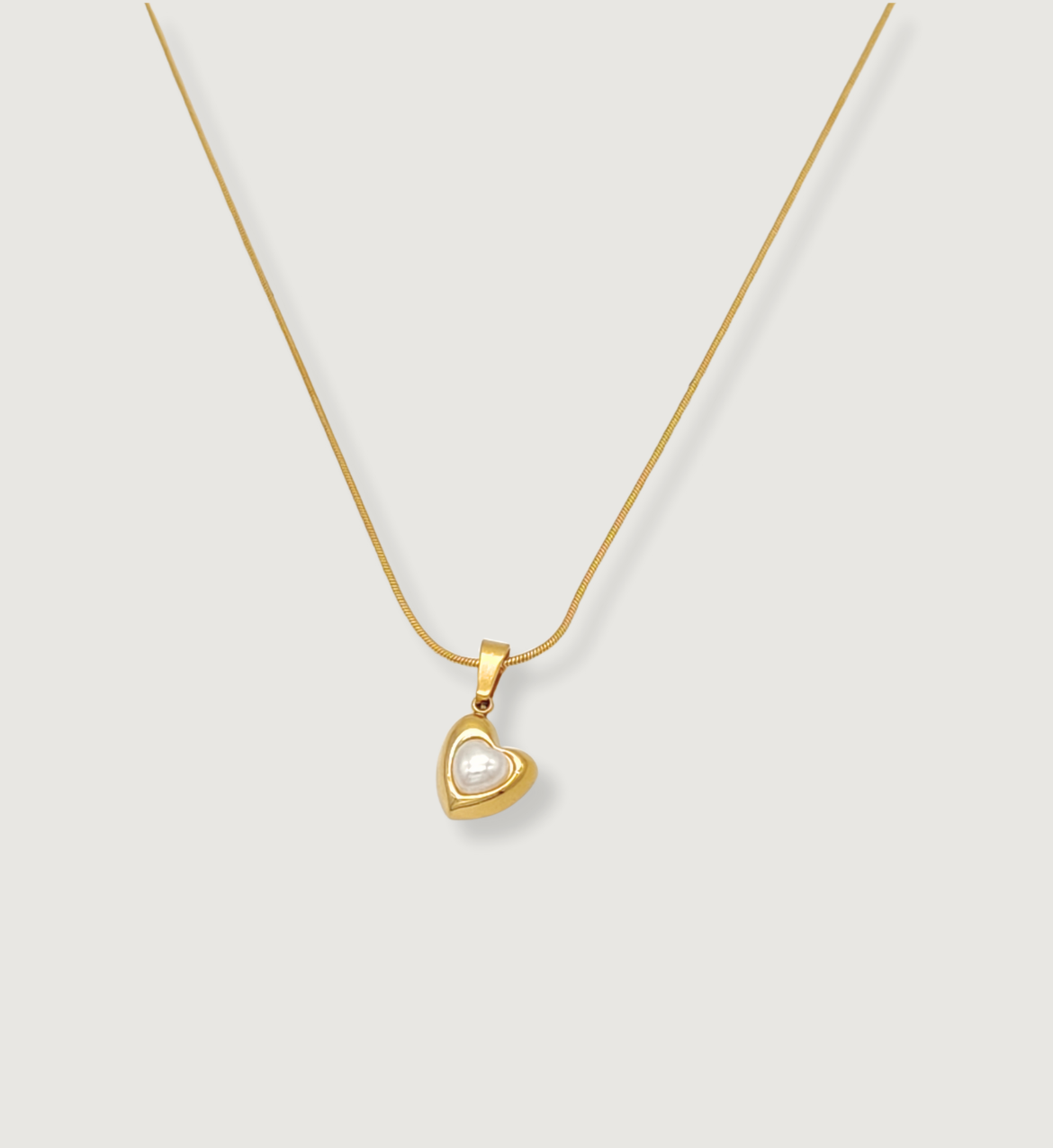 Heart-Shaped Pearl Pendant