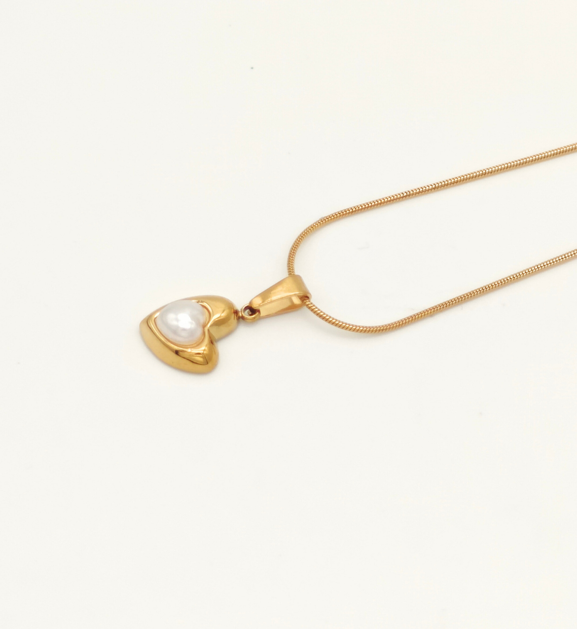 Heart-Shaped Pearl Pendant