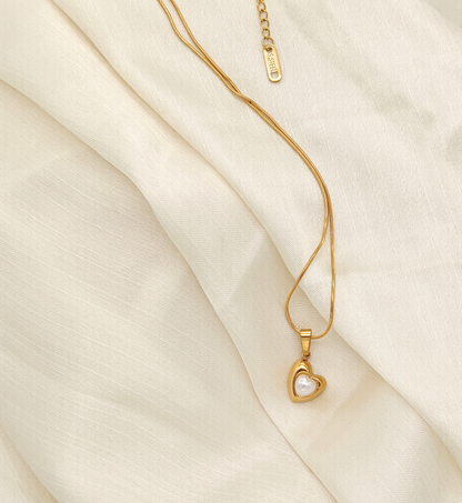 Heart-Shaped Pearl Pendant