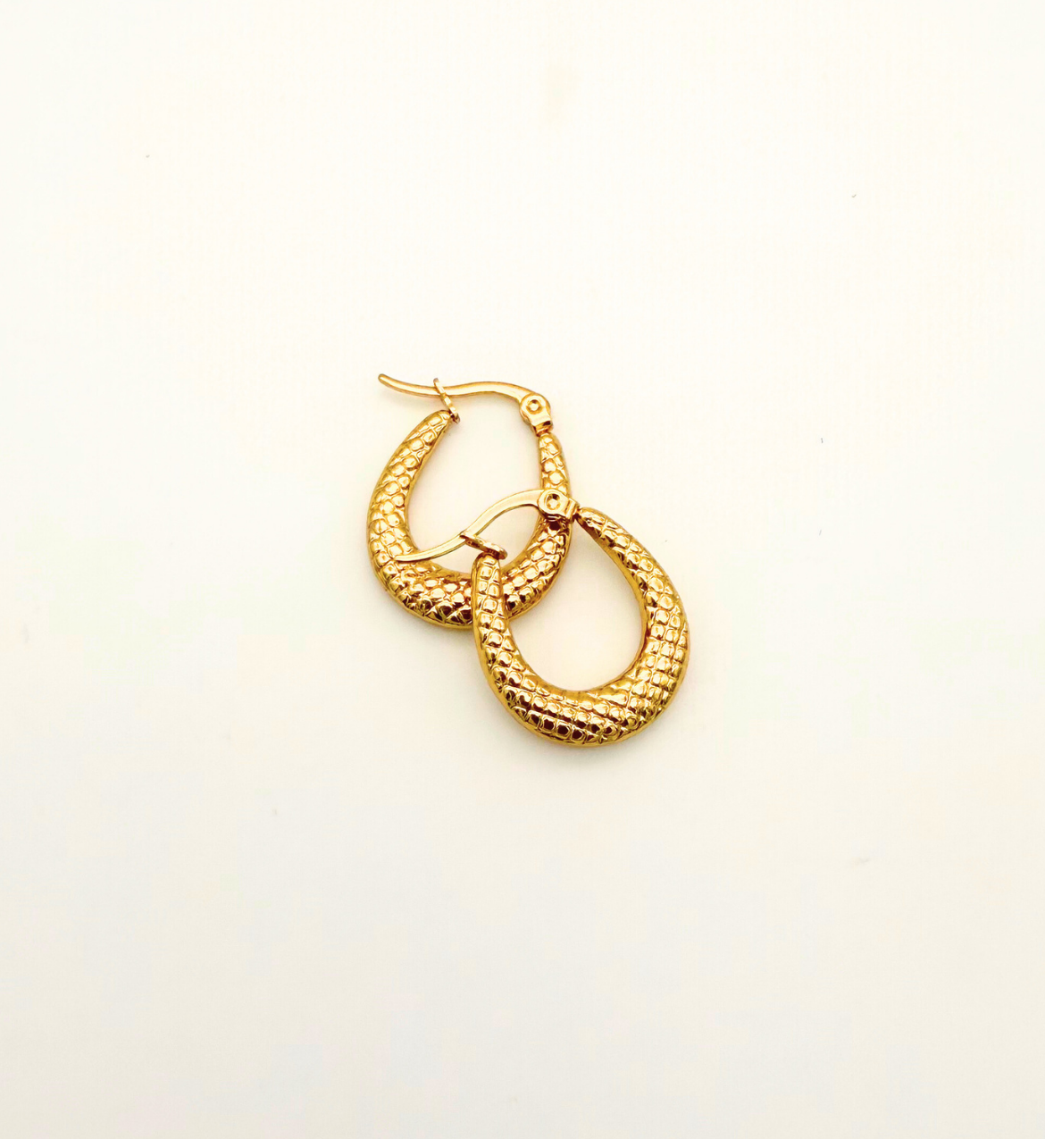 Textured Gold Hoops