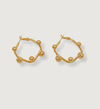 Statement Gold Ball Hoops