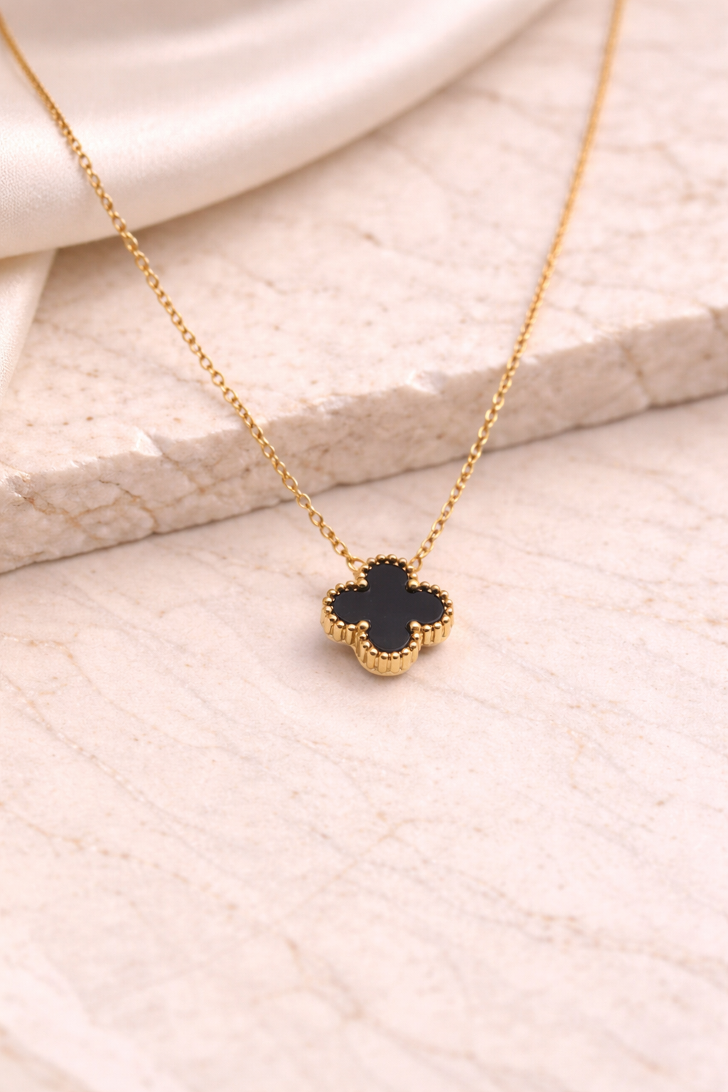 Black Flower Pendant