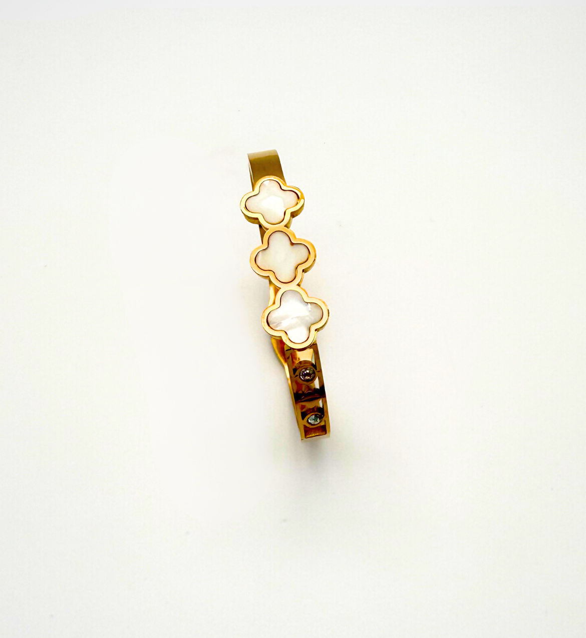 Mother of Pearl Clover Bangle