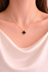 Black Flower Pendant