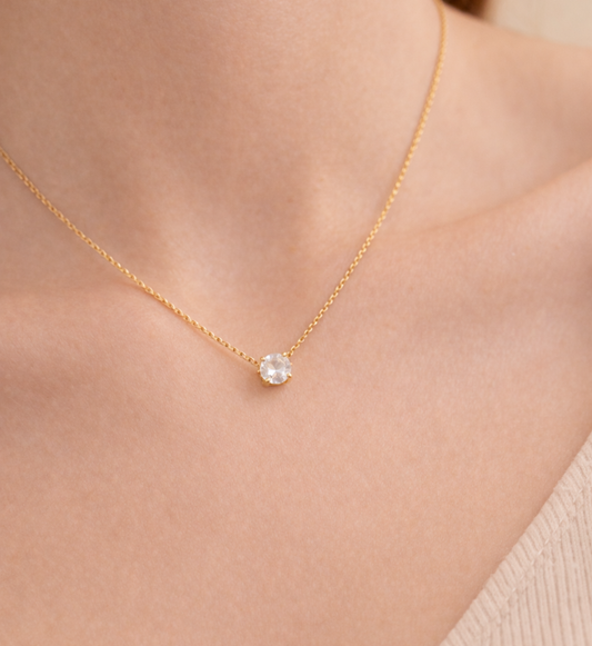 Classic Solitaire Pendant