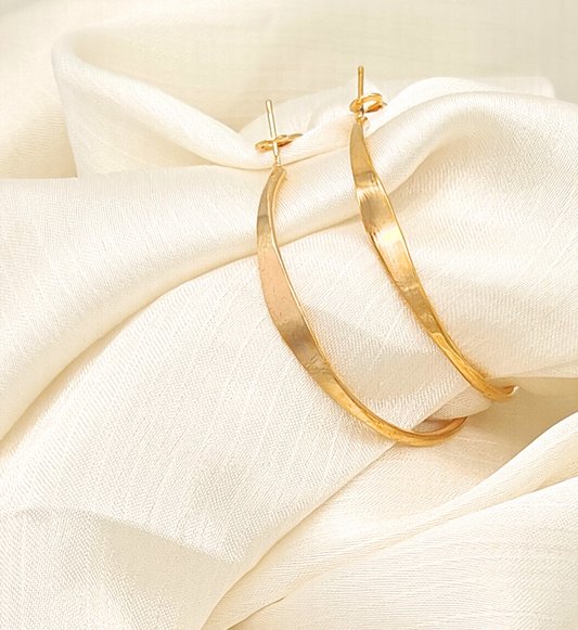 Classic Gold Round Hoops