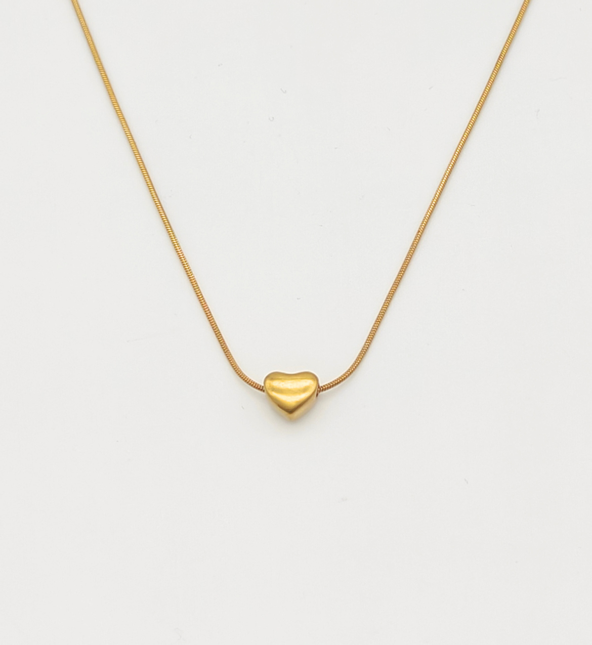 Petite Gold Heart Necklace