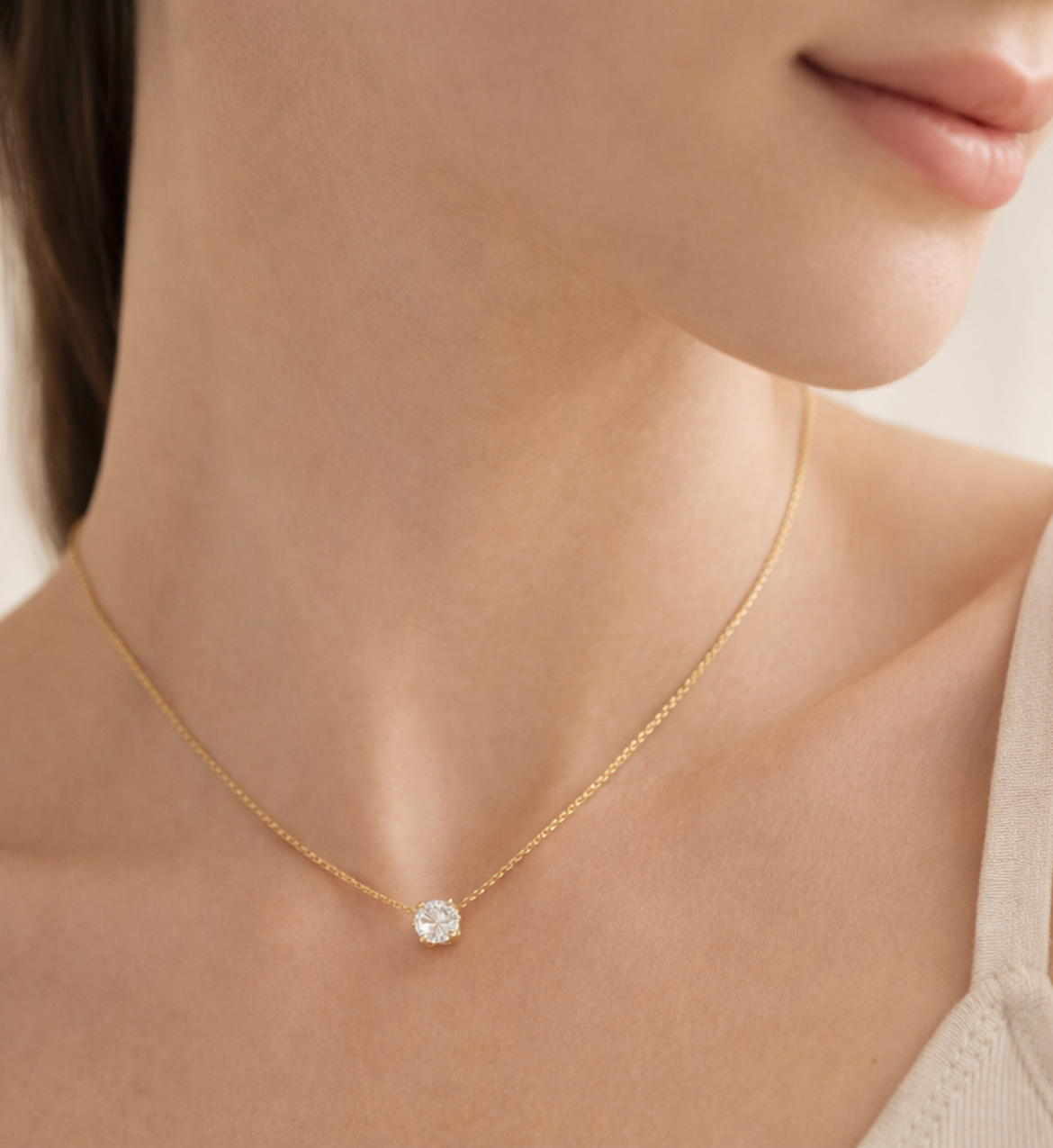 Classic Solitaire Pendant