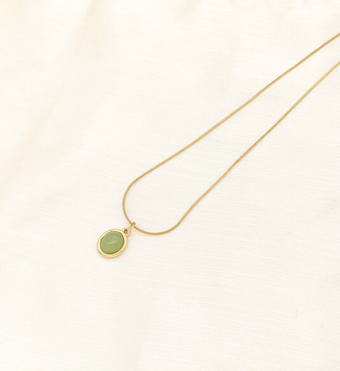 Green Single Stone Pendant