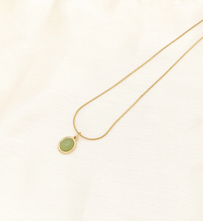 Green Single Stone Pendant