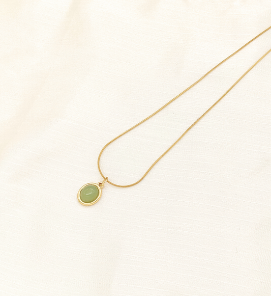 Green Single Stone Pendant