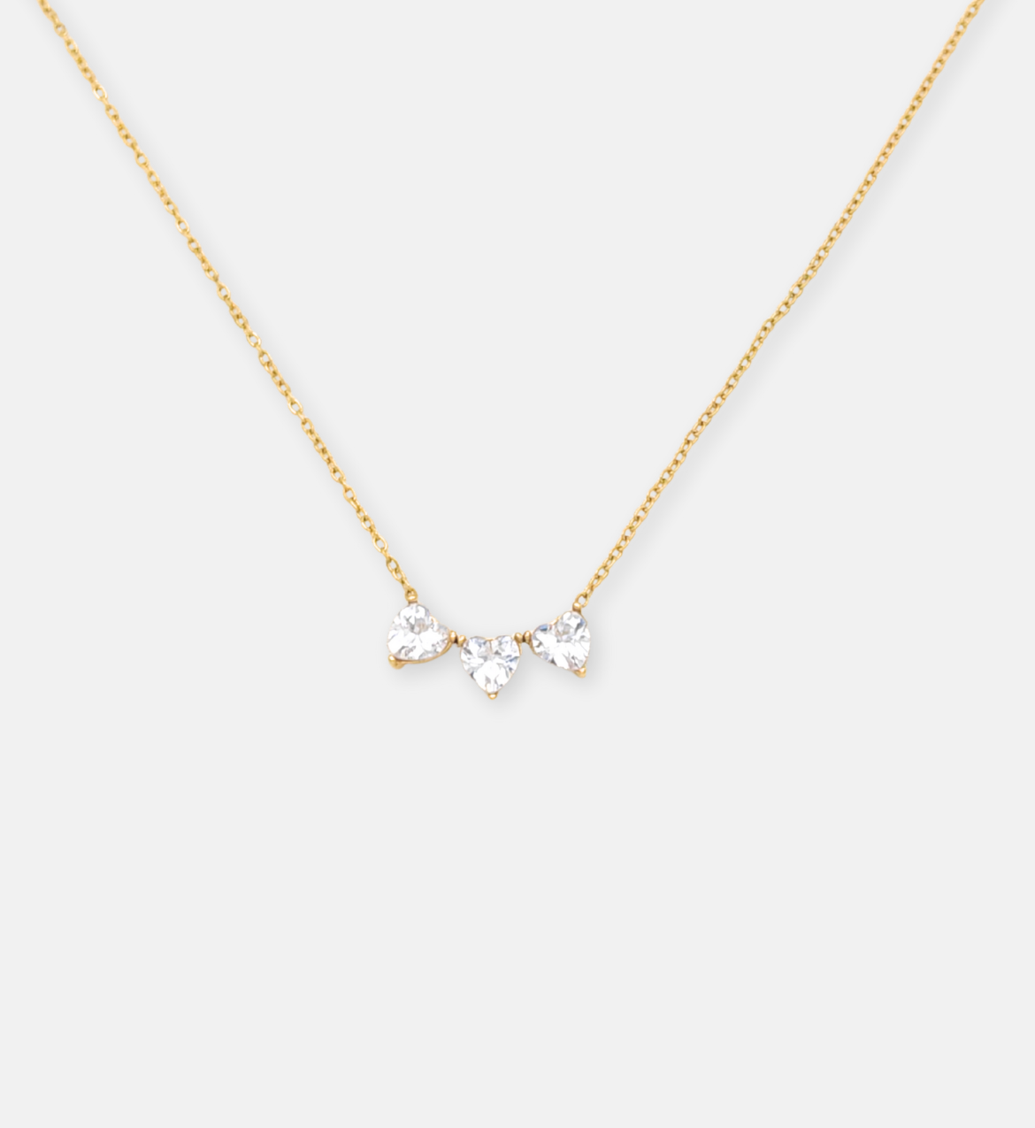 Triple Heart Crystal Pendant