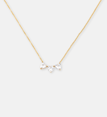 Triple Heart Crystal Pendant