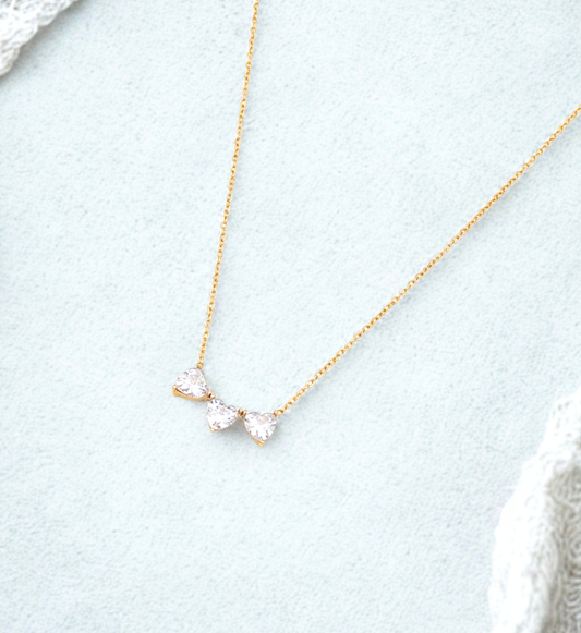 Triple Heart Crystal Pendant