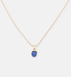 Blue Stone Charm Necklace