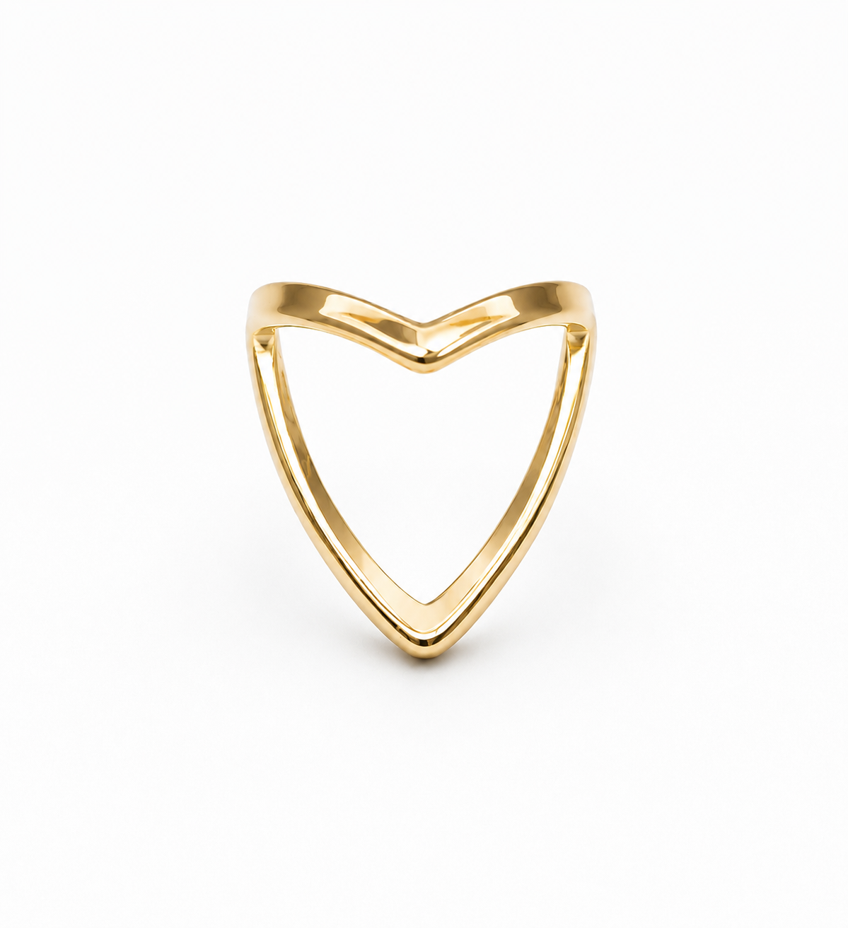 V Shaped Gold Ring