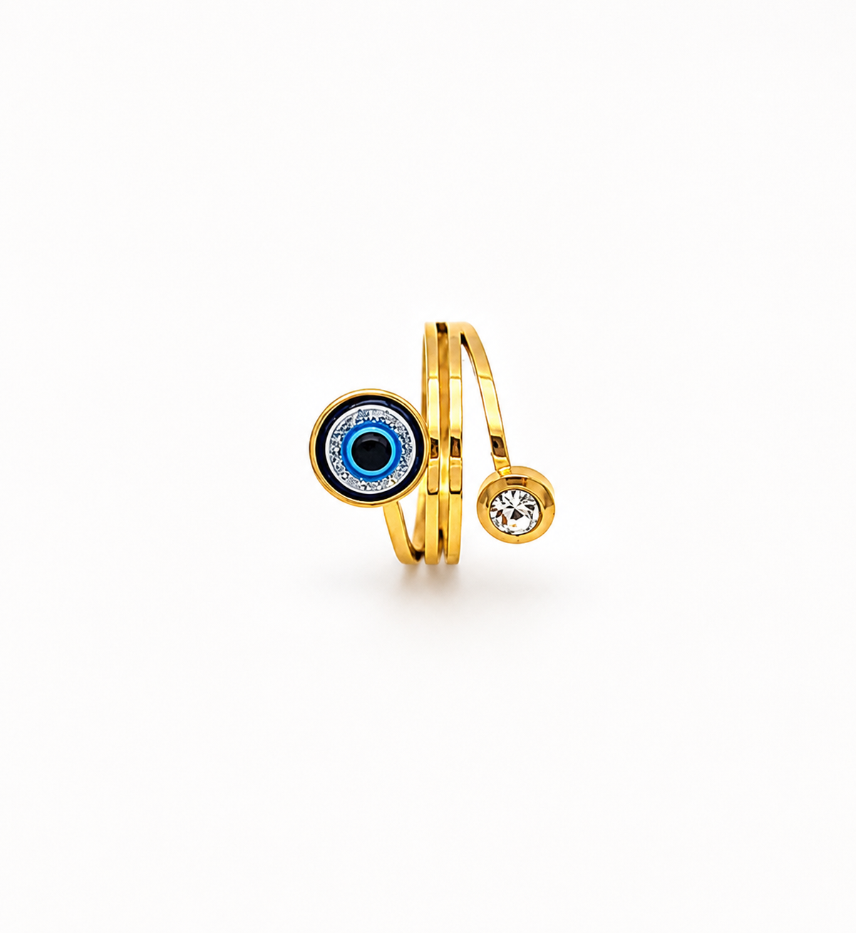 Evil Eye Gold Ring