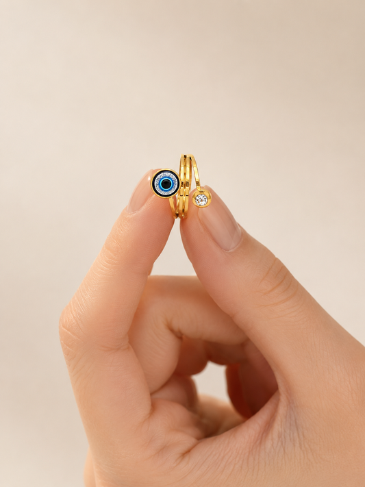 Evil Eye Gold Ring