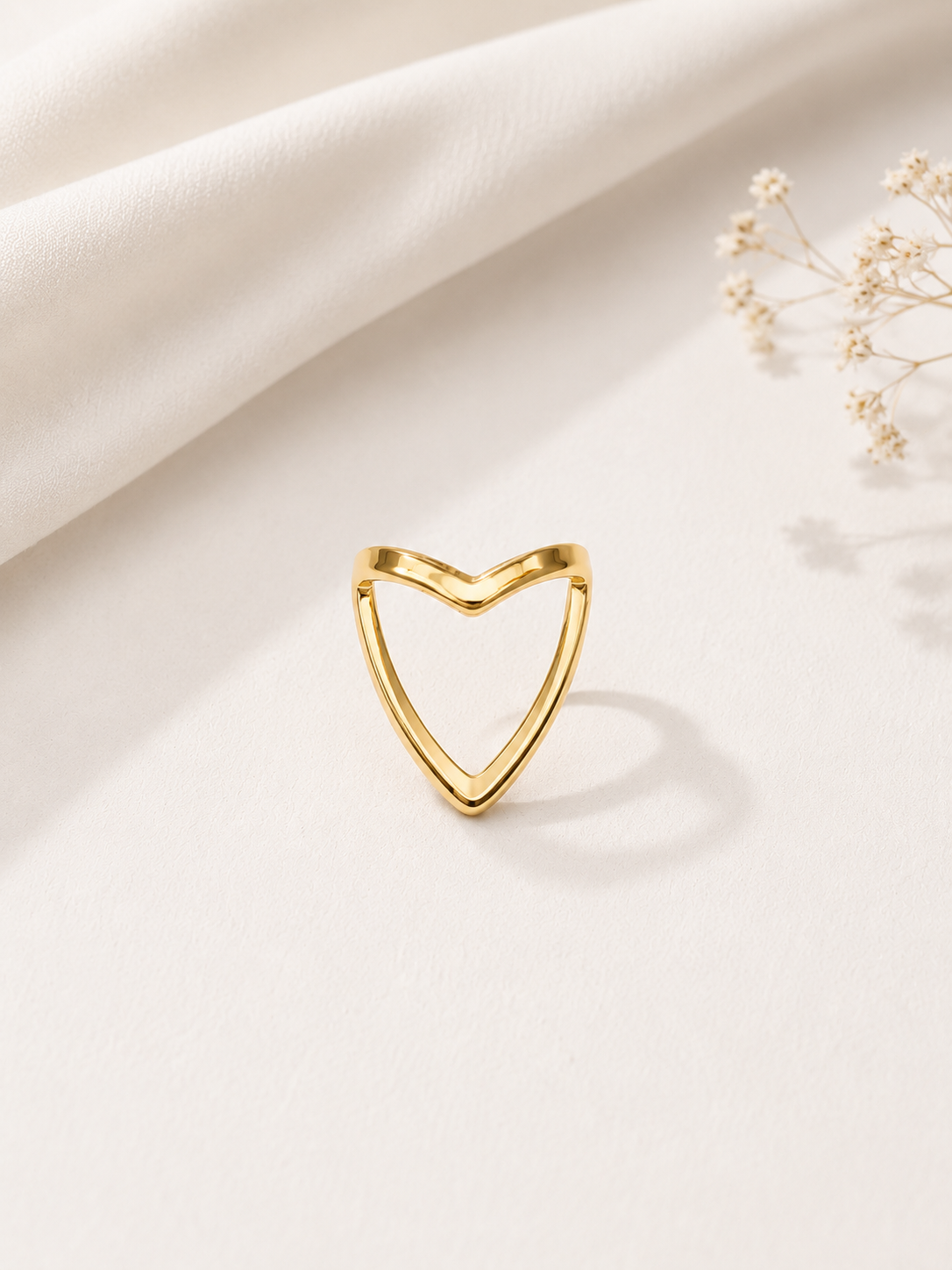 V Shaped Gold Ring