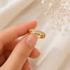 Dual Band Crystal Ring