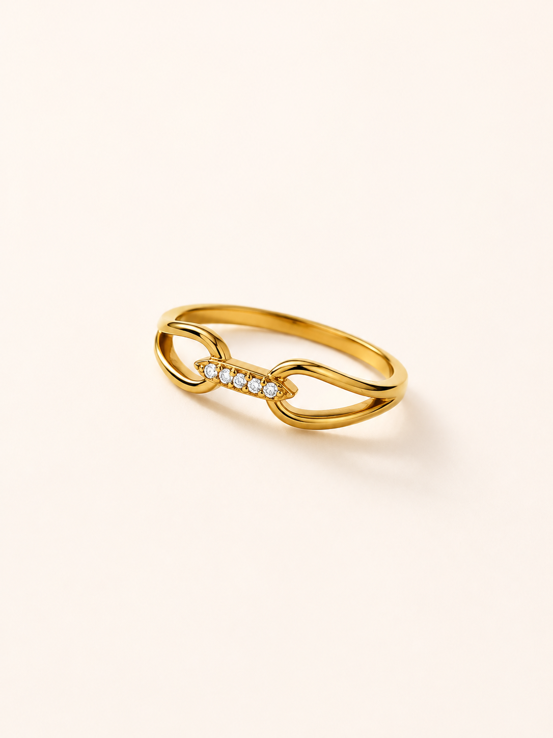 Infinity Crystal Ring