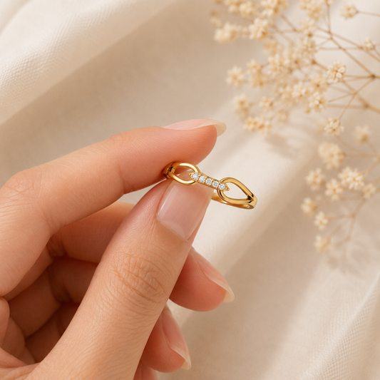 Infinity Crystal Ring