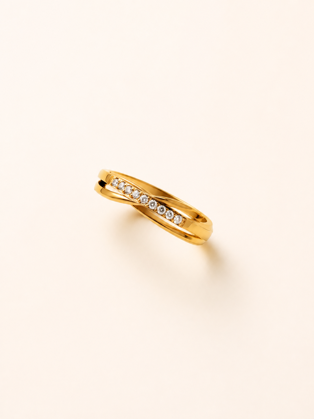 Twisted Crystal Ring