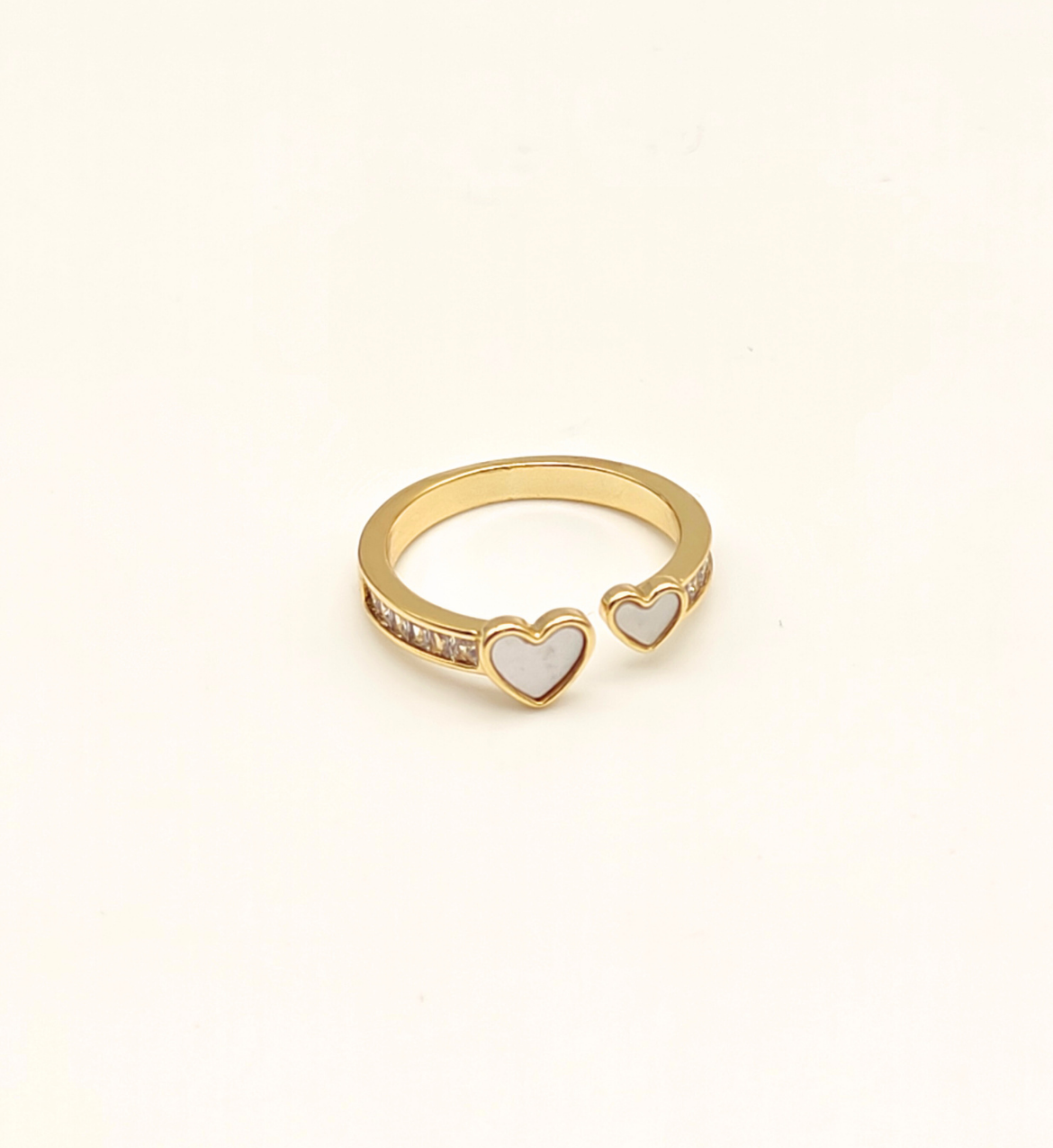 Gold Heart Dual Design Ring