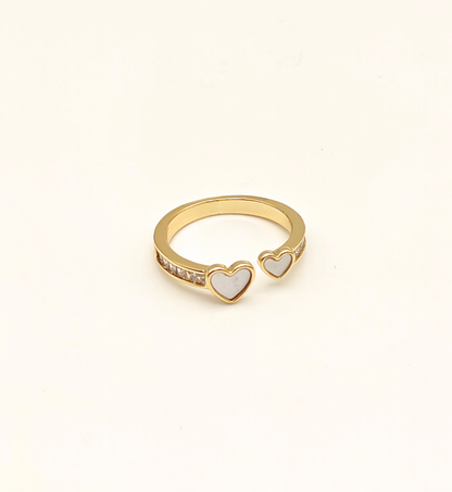 Gold Heart Dual Design Ring
