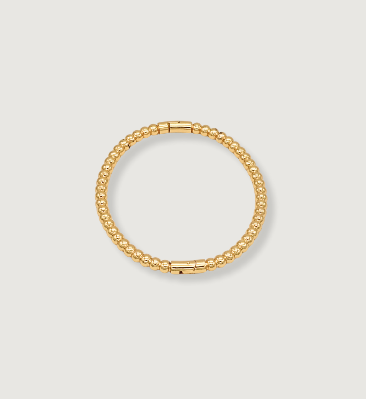 Gold Beaded Stretch Bracelet