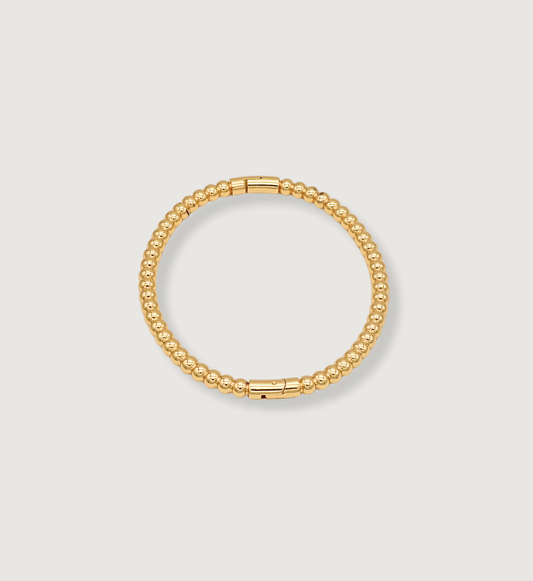 Gold Beaded Stretch Bracelet