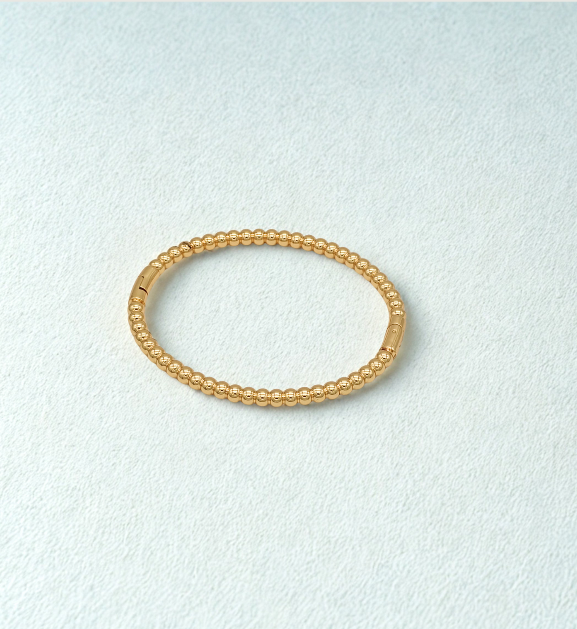 Gold Beaded Stretch Bracelet