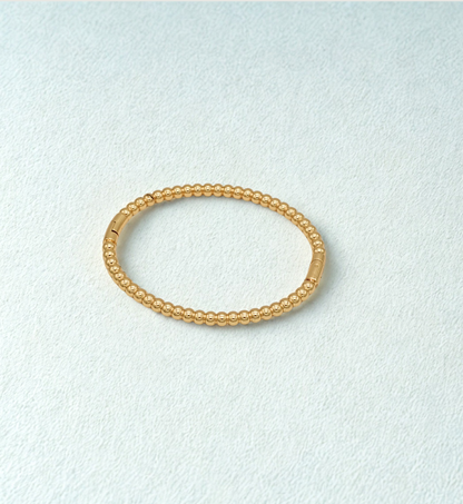 Gold Beaded Stretch Bracelet