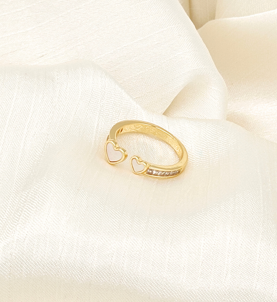 Gold Heart Dual Design Ring