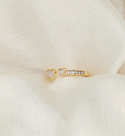Gold Heart Dual Design Ring