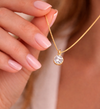 Classic Solitaire Gold Pendant