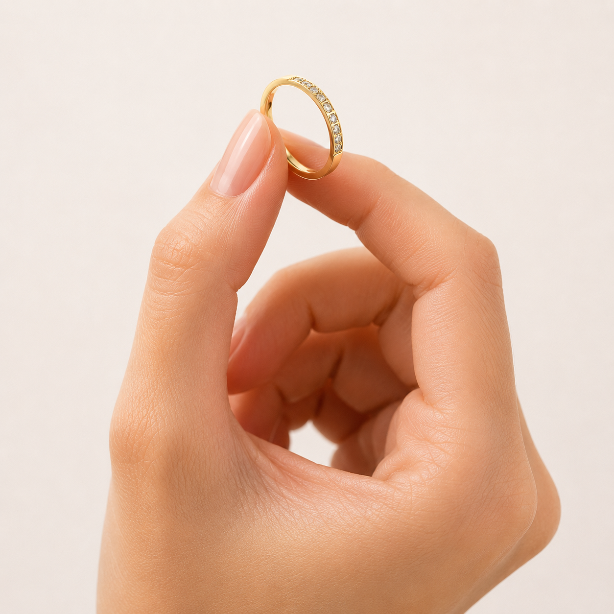 Classic Crystal Band Ring