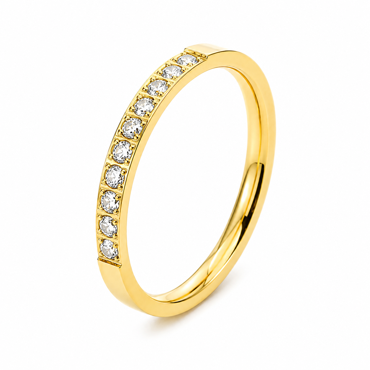 Classic Crystal Band Ring