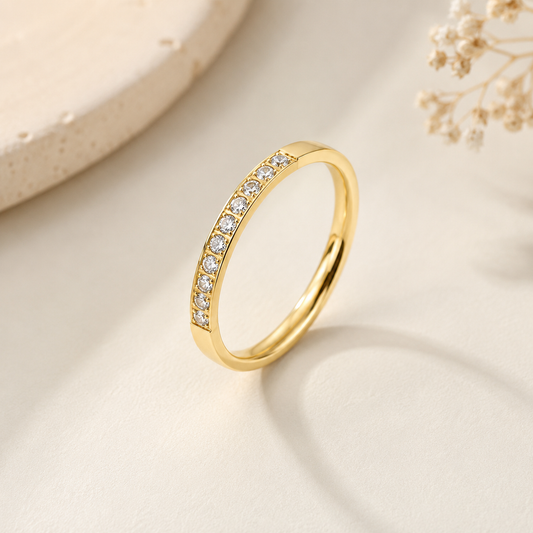 Classic Crystal Band Ring