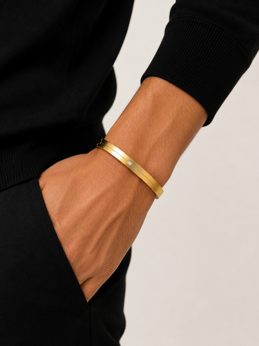 Gold Crystal Minimal Bracelet